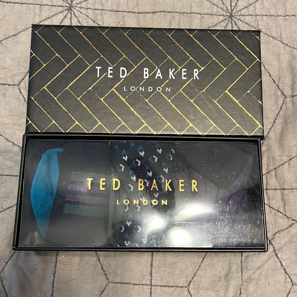 Ted Baker set of 3 mens socks O/S
